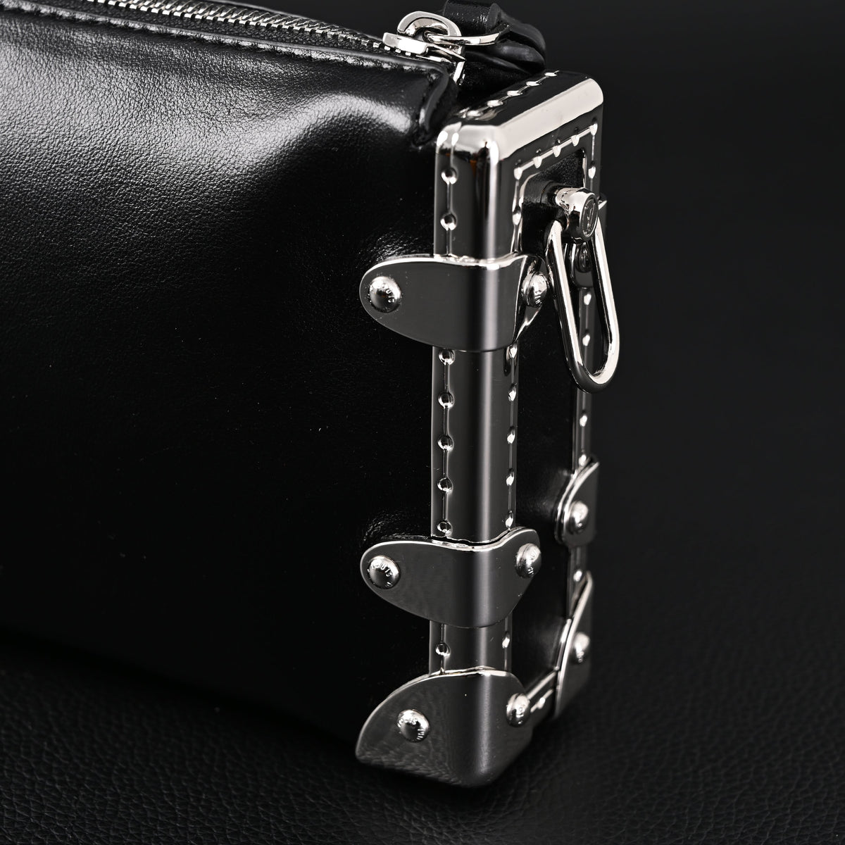 Louis Vuitton Soft Trunk Monogram Black Leather Crossbody Bag